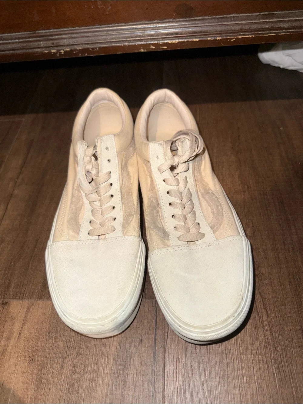 Vans Women's Platform Low-Top Sneakers in Light Beige